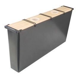 BeeLine Essentials 1.7 Gallon / 6.5 Liter in-Hive Bee Feeder – Deep Frame Feeder with Wooden Cap & Ladder System for Langstroth Hives – Leak-Proof, Easy Refill Design