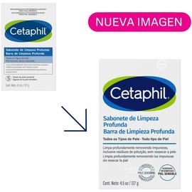 Cetaphil Barra Dermolimpiadora Limpieza Profunda Piel Normal Sensible 127 g Limpia profundamente sin resecar ni irritar, con glicerina, antioxidantes y pH neutro para mantener la barrera cutánea suave.