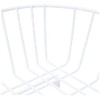 Delfinware 2947W White Oval Sink Basket, Metal