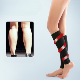 Breathable slim calf compression band Thick calf band Leg swelling management Elastic compression band to reduce swelling Leg swelling skin/FREE 2ea