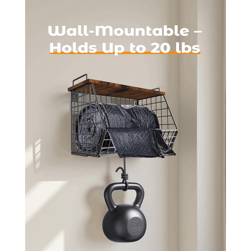 2 Pack Stackable Extra Large Trash Bag Holder Under Sink,