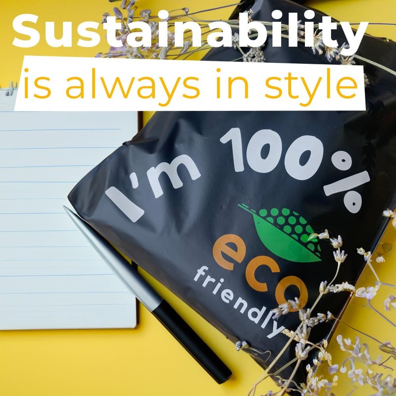 Simplelifeco UK Eco Friendly Compostable Mailing Bags (Medium: 12 x