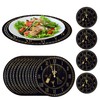 New Year Placemats Set Paper Placemats New Year Black Gold