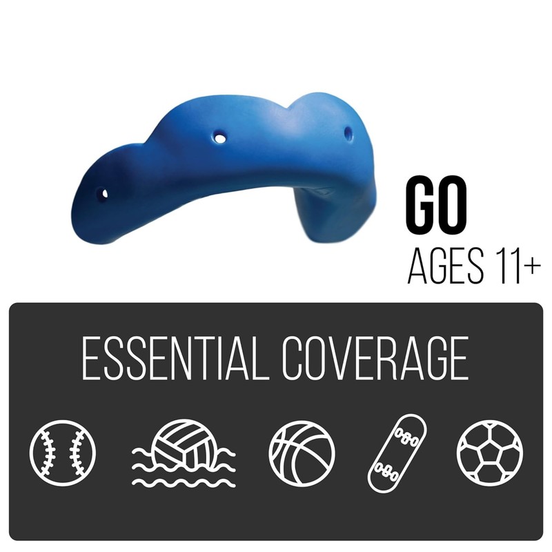 SISU Mouthguards Unisex's White GO Snow, One Size, S16-GO-SW-1