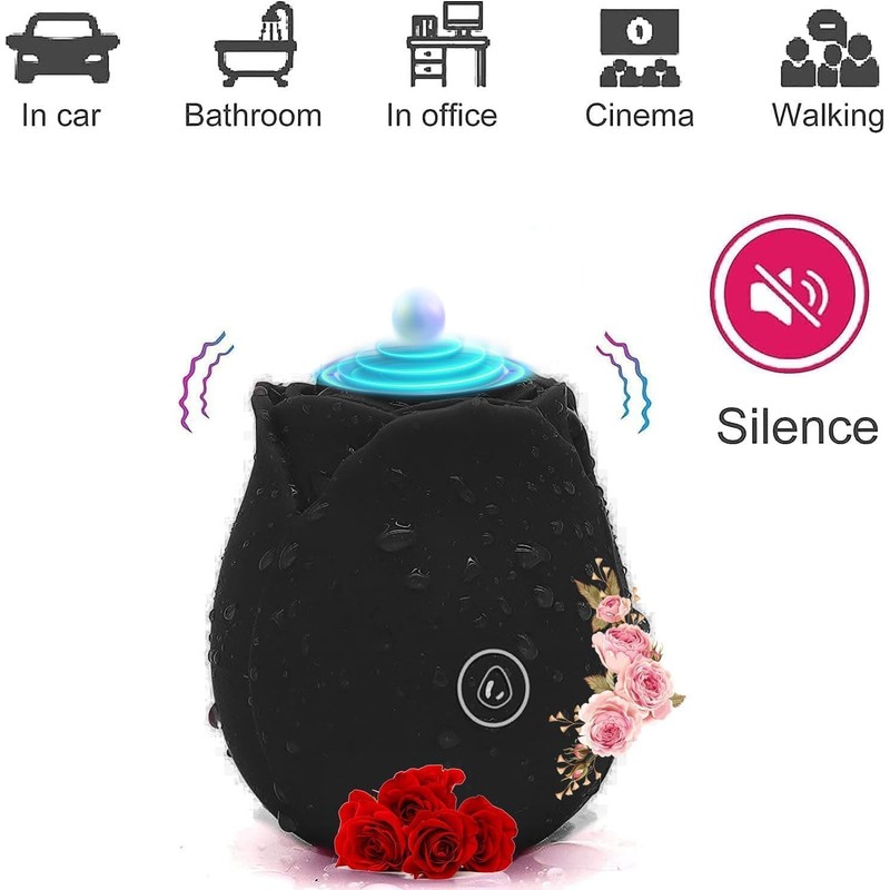 2026 New Red Roses Flower Toy for Women, Whisper-Quiet &