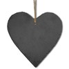 FeinKnick Stylish Slate Heart for Labelling - Decorative Heart Made