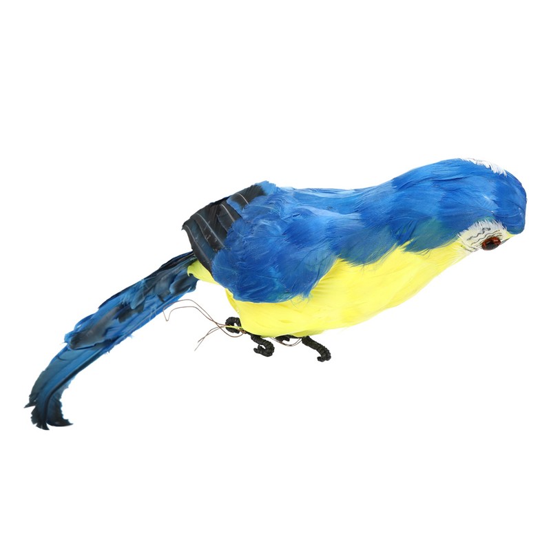 45cm Simulation Parrot Artificial Bird Decor Feather Crafts Gardening Props