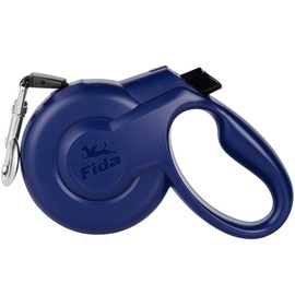Fida Retractable Dog Leash, Heavy Duty 10 ft for X-Small Dog or Cat up to 26 lbs, Pet Walking Leash, Tangle Free, One-Handed Brake, Styleash Series (XS, Blue)