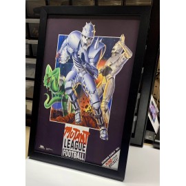 SEGA Mutant League Football Poster - 8x12 Re-print In Black Frame - Sega Genesis