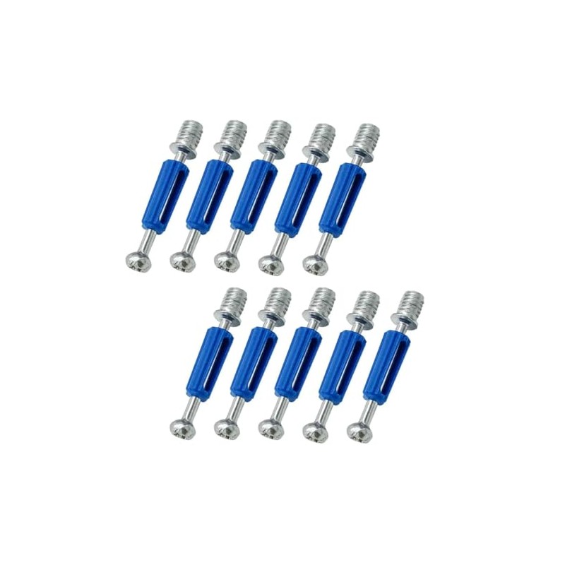 15Pcs Silver Cam Screws for Furniture Cam Lock Screw, M6