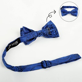 Alizeal - Juego de tirantes ajustables de cachemira preatados y clips para niños, 070-azul real, Talla única