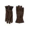 camel active Men's Leather Gloves, dark brown