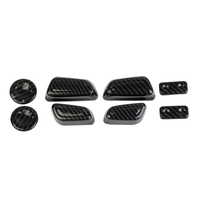 Fewshaw Carbon Fiber Front Seat Adjustment Button Panel Trim Accessories
