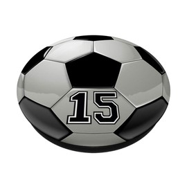 Soccer Player Number No 15 Football Ball Pop Socket