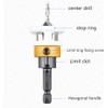 Walquicks Countersink Drill Bit Set with Adjustable Depth Stop, 4-Flute