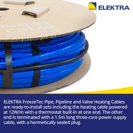 Elektra 2m Frost Protect Freezing Condensate Pipe - Condenser Boiler - Heat Trace Cable Kit - 24W…