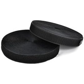 Kipokalor 2 inch 5 Yards Black Sew on Hook and Loop Sew On Fasteners, for Home, Office, Tents, School,DIY Gift.(5yards, 2inch)