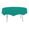 Creative Converting Octy-Round Plastic Table Cover, 82-Inch, Tropical Teal