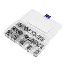 300 Pcs NUZAMAS External Tooth Star Lock Washers Assortment Set 304 Stainless Steel 8 Size M2 M3 M4 M5 M6 M8 M10 M12 for Fasteners Screws