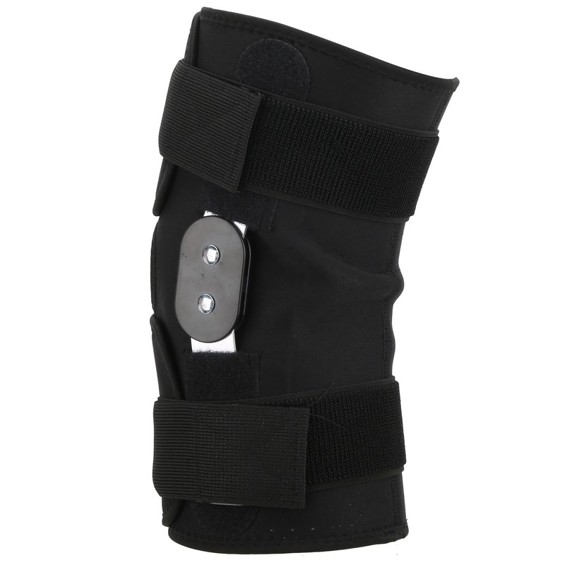 Hinged Knee Brace Support Adjustable Knee Joint Pads with Strap