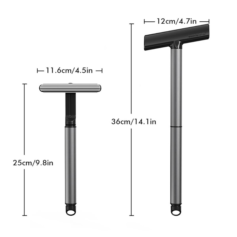 XTryfun Ice Scraper with Detachable Window Squeegee for Cars Windshield