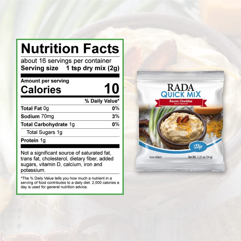 RADA 3 Pack Bacon Cheddar Quick Mix Dips