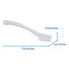 Kyowa Clean JBLR901 Vikan Detail Brush, Hard, White, Total Length: