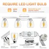 GAOMON 3 Light Bathroom Light Fixtures, Chrome Vanity Light Fixtures