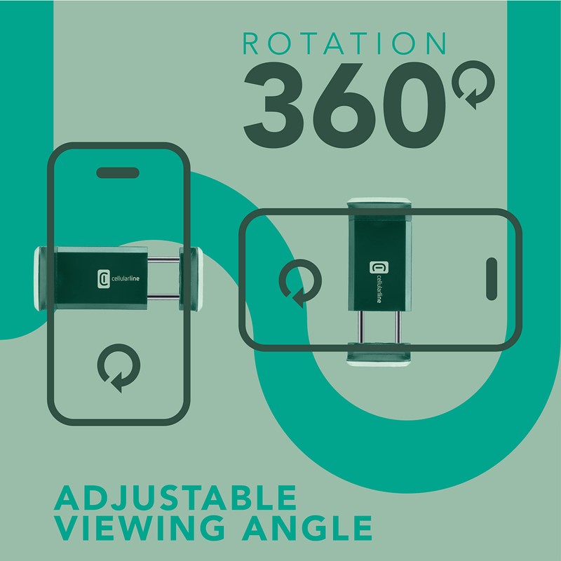 Cellularline | Car Holder - Universal | Farbenfrohe Smartphonehalterung für