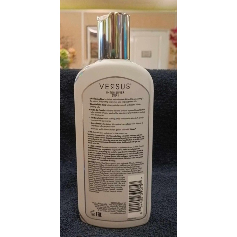 California Tan GENUINE California Tan VERSUS INTENSIFIER Step 1 Tanning