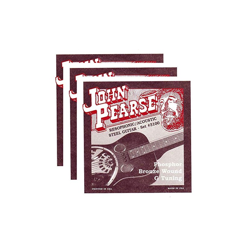 John Pearse Resophonic Strings Phosphor Bronze G Tuning 16-59 (3