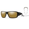 Smith Guides Choice Polarized Wrap Sunglasses, Matte Black/ChromaPop+ Polarchromic Ignitor,