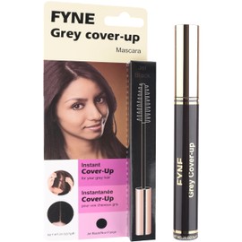 FYNE Root Touch Up Hair Mascara - Instant Jet Black Grey Hair Cover Up - Magic Retouch Temporary Hair Colour for Men & Women (Package may vary)