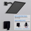 Black Shower Faucet GGStudy Single Function Shower Trim Kit with