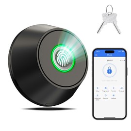 Fingerprint Keyless Entry Door Lock,Smart Deadbolt Locks with App Countrol,Biometric Door Lock with 2 Keys,10 Months Battery,Auto-Lock,One-Touch Lock,Easy Install,Deadbolt Alternative,IP66 Waterproof