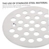 SHINEOFI 2pcs Stainless Steel Floor Drain Covers Round Strainers for
