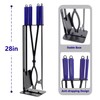 CKLT Fireplace Tools Set Indoor, 28" Fire Poker Fire Tongs