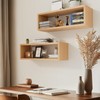 Kaboon 24in Floating Cube Shelves Set of 2, Display Shelves
