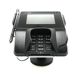 Sturdy Metal Swivel Stand for Verifone MX915 Credit Card Machine - Complete Kit with Adhesive Glue Pad and Hardware