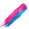 Long Straight Wigs Women Female Full Bangs Synthetic Hair Blue