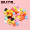 OELFFOW 100Pcs Colorful Mini Handmade Buttons for DIY (Star, Flower,
