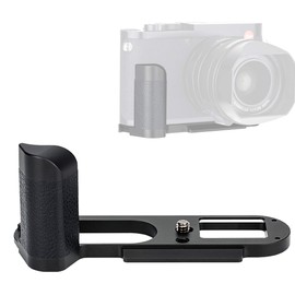 JJC HG-Q2 Leica Q2 Hand Grip, Arca Swiss Type Quick Release QR, Anti Slip Metal Holder Hand Grip, Aluminum Aloy, Compatible with Leica Q2, Replaces Leica 19540 handgrip