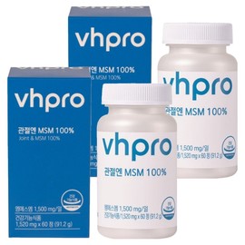 Vitamin House MSM 100% for joints, 60 tablets, 2 units / 비타민하우스 관절엔 MSM 100%, 60정, 2개