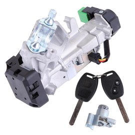 moseiny 06351-SZA-A01 Ignition Key Switch Cylinder & Door Lock Set with 2 Keys Compatible for Honda Pilot EX LX EX-L Sport Utility 4-Door 3.5L 2009-2015 Ignition Key Switch Lock Cylinder 72185-SZA-A01