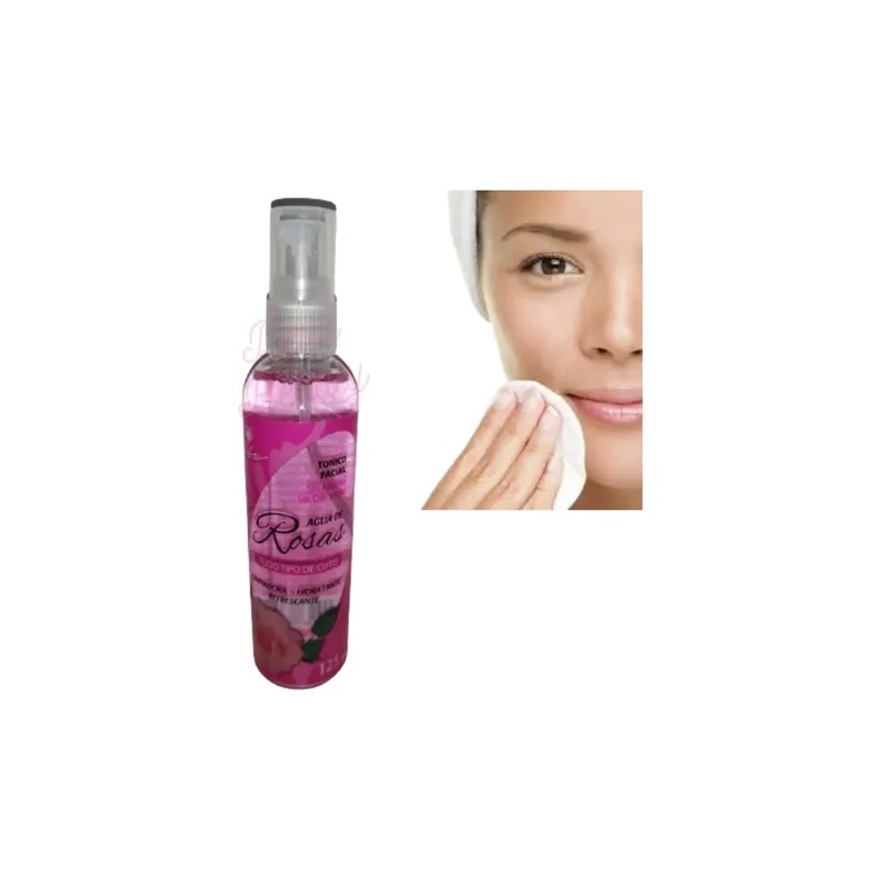 Agua De Rosas Tónico Facial Hidratante