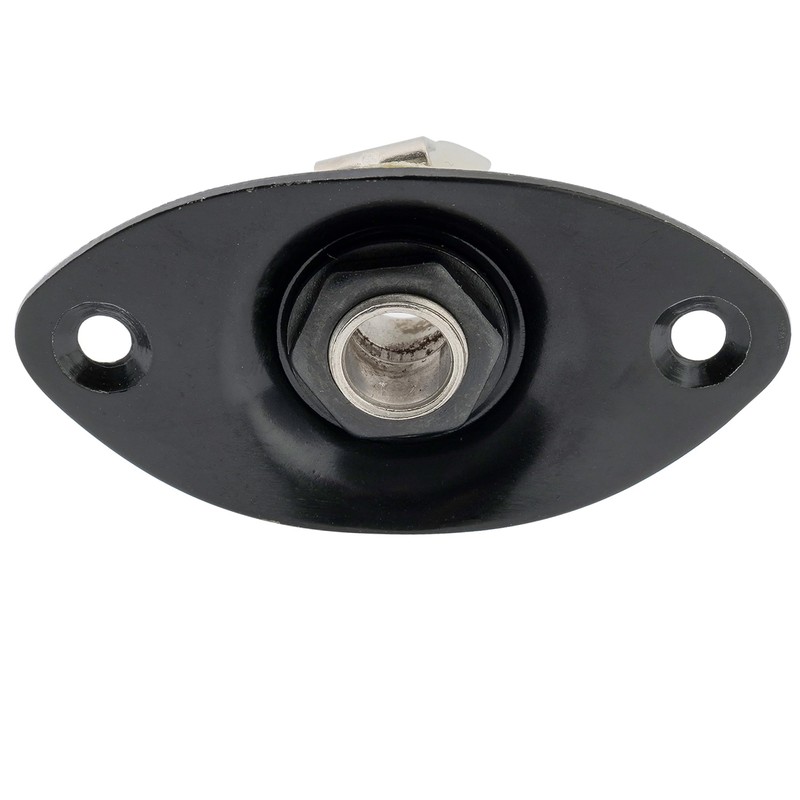 Musiclily 6.35mm Oval Guitar Loaded Jack Socket Plate for Electric