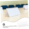 Operitacx 10pcs Plastic Table Number Holders Double-Sided Name Card Holders