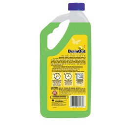 DrainOut Drain Cleaner & Odor Eliminator, Clog Preventer and Buildup Remover, Fresh Citrus, 32 Ounce, Pack of 6 (DOF0632N)