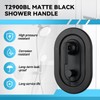 T2900BL Matte Black Shower Handle 3-Function Transfer Valve Shower Trim