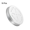 HARFINGTON 16pcs Aluminium Hollow Jar Lids 68mm Replacement Mason Jar